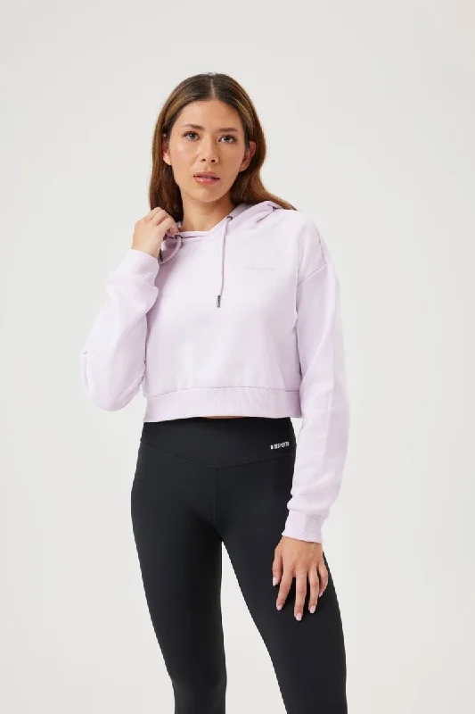 Act Fast INSPORT WOMEN'S CARLA CROPPED LAVENDER PURPLE HOODIE
