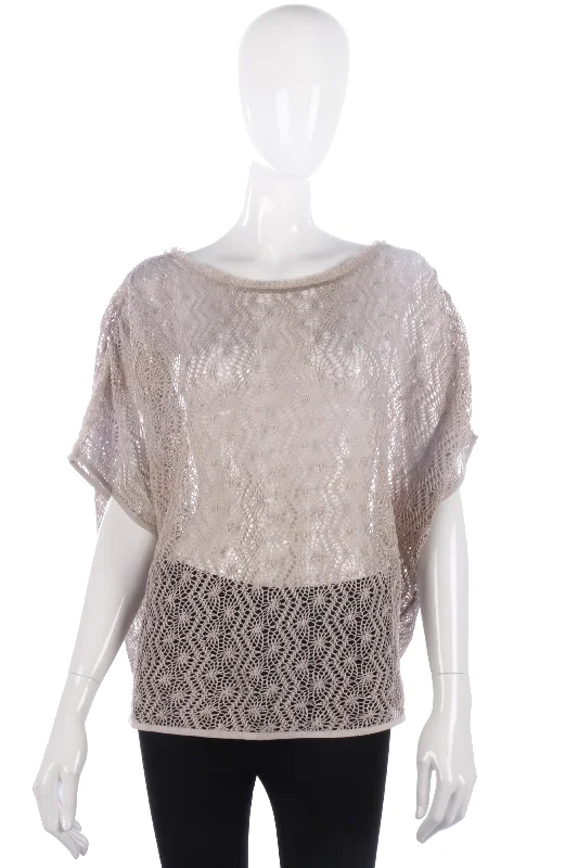 Weekend Discounts to Enjoy Lovely beige crotchet top, one size