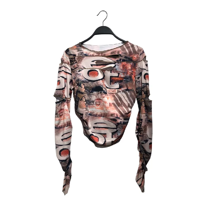 Act Now EOT/LS T-Shirt/L/All Over Print/Polyester/MLT/Raglan Sleeve/