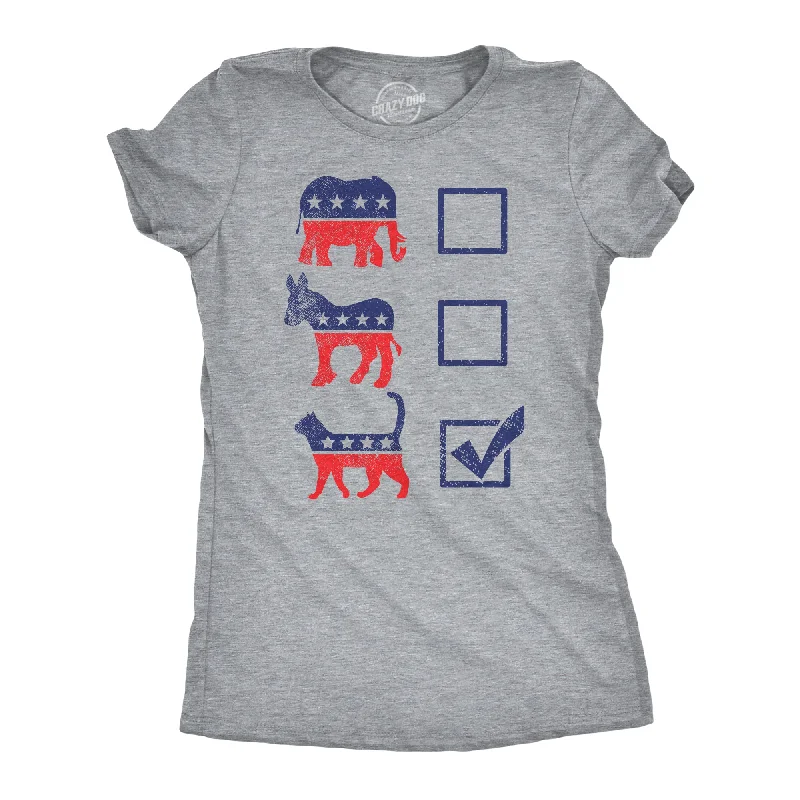 Unbeatable Prices Voting Ballot Cat Women's T Shirt