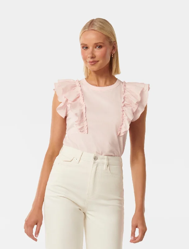 Fantastic Offers Alice Ruffle Sleeve T-Shirt