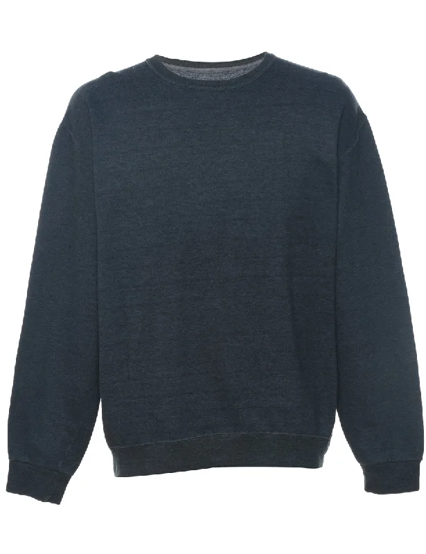 Weekend Specials Just for You Dark Grey Plain Sweatshirt - M