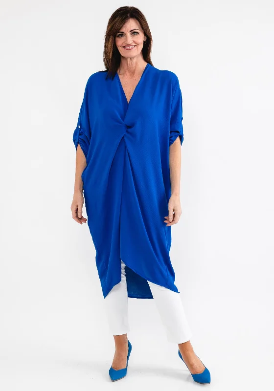 Shop Now d.e.c.k. by Decollage One Size Long Tunic Top, Royal Blue