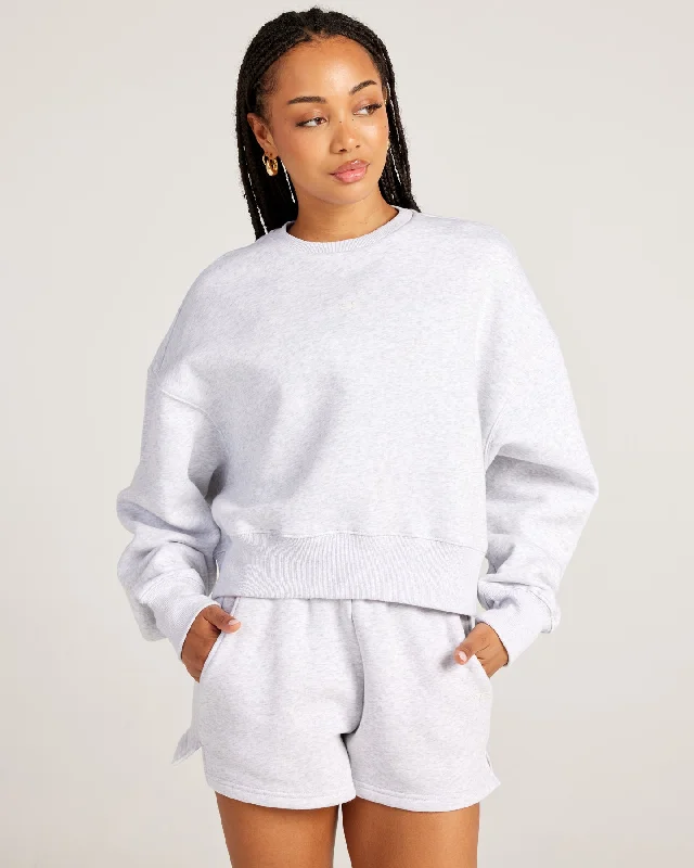 Shop the Weekend Away Omni Relaxed Crewneck - Grey Marle