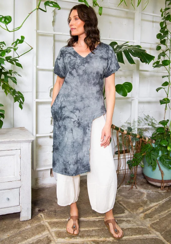 Weekend Bargains to Grab One Life Oona Asymmetric Hem Top, Washed Black