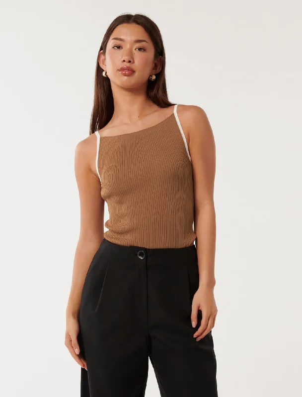 Deal Dash Erica Tipped Tank Top