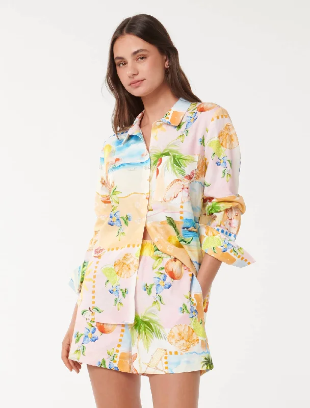 Extra Savings Lydia Oversized Linen Shirt