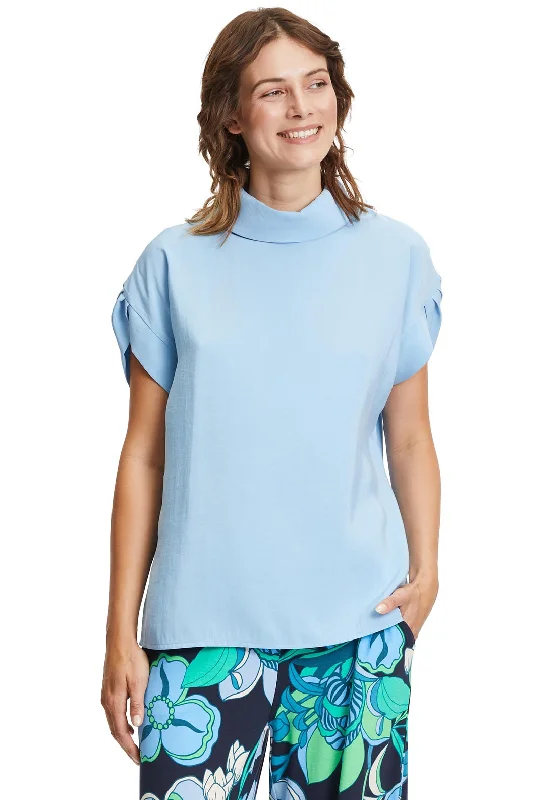 Instant Discount Betty Barclay Cowl Collar Oversize Top, Light Blue