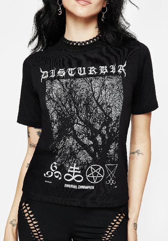 Quick Sale Infernal Graphic Print T-Shirt