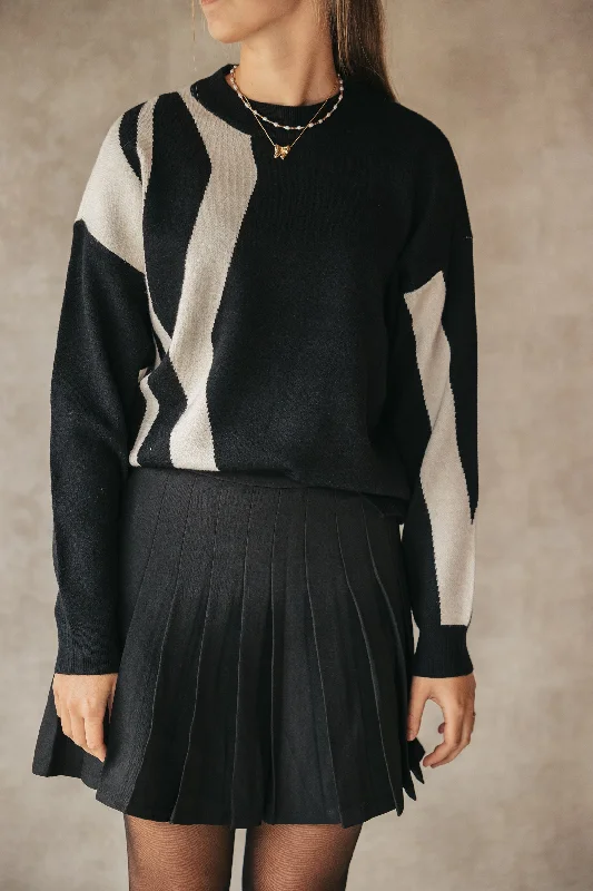 Can't Miss Objray sweater black/white