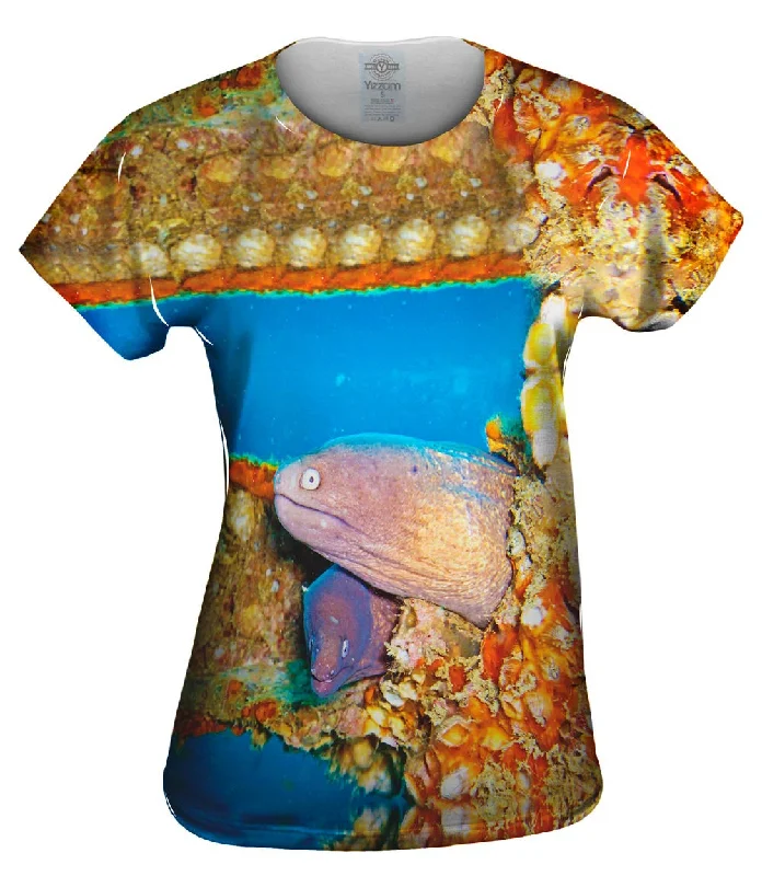 Super Discount Two Moray Eels Underwater