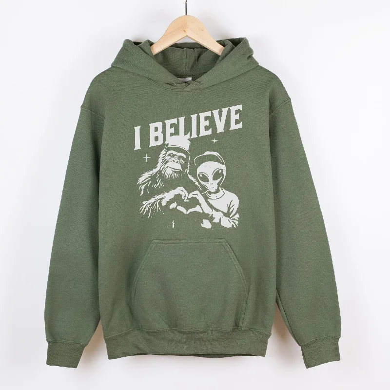 Online Only Believe Alien <3 Bigfoot Sweatshirt *UNISEX FIT*