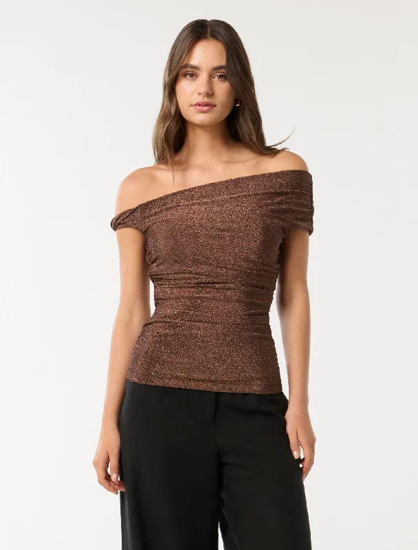 Lowest Rates Mia Twist Shoulder Top