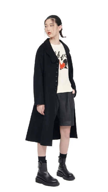 Warehouse Sale Notched Lapel Collar Coat