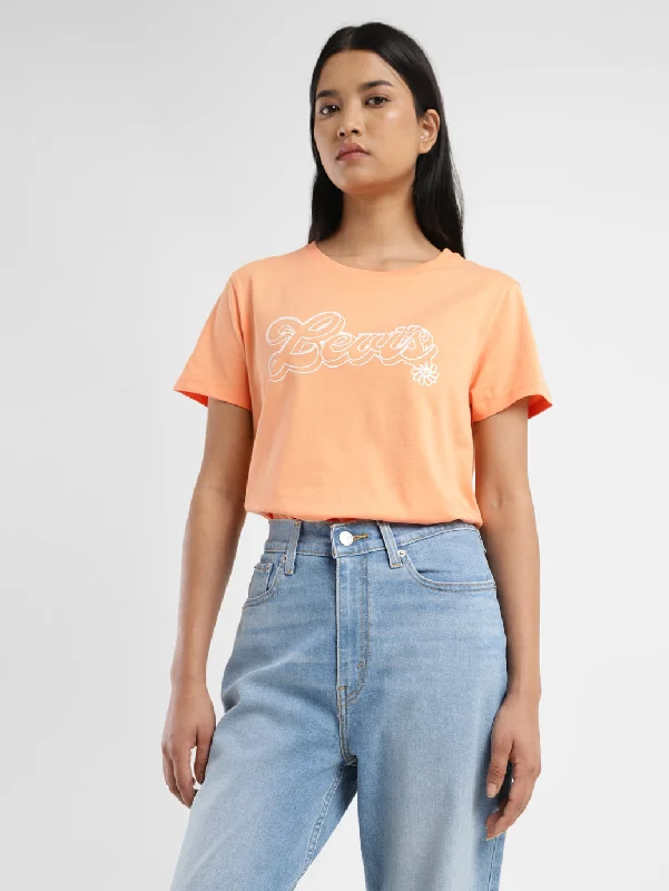 Act Now Women's Graphic Print Crew Neck T-shirt