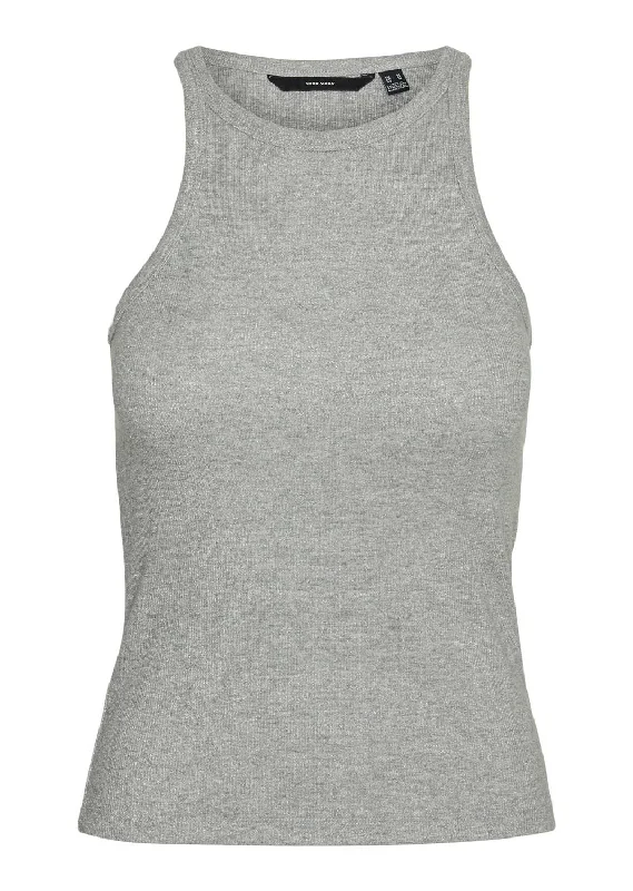 Price Smash Chloe Lurex Tank Top in Silver