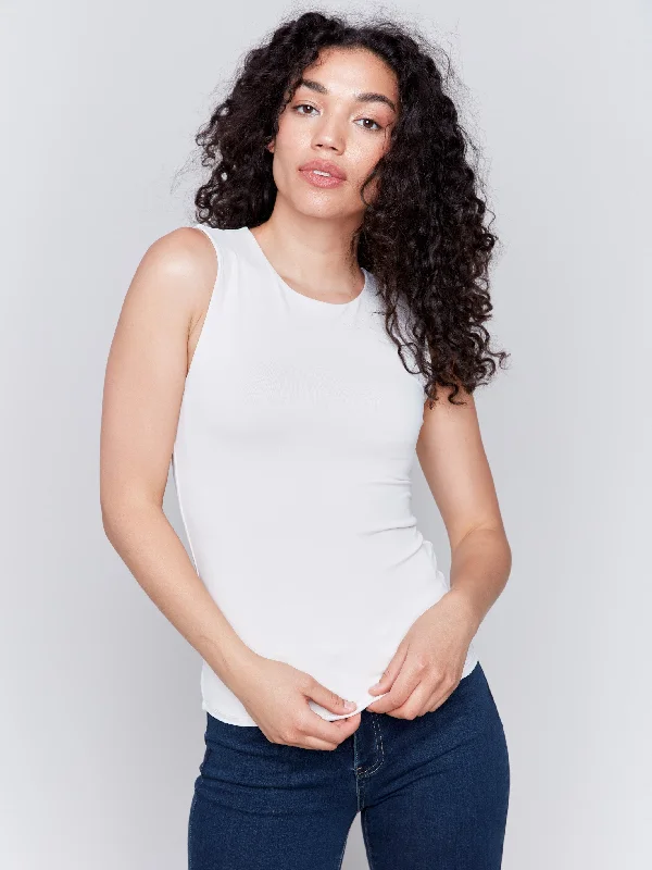 Weekend Bargains to Celebrate Sleeveless Super Stretch Top - Natural