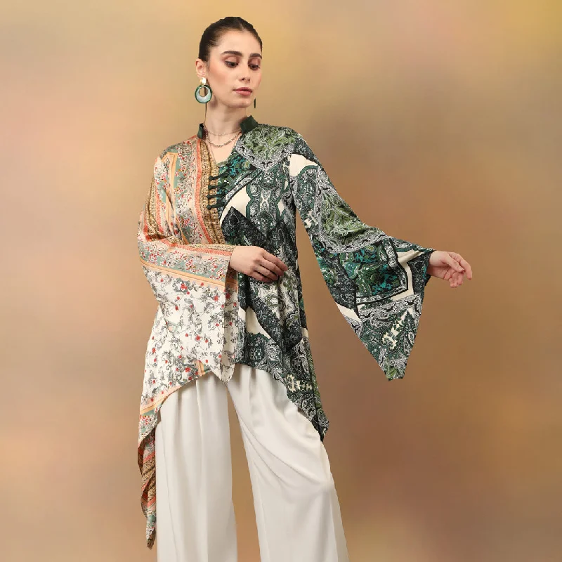Major Deal Scarf Print Flared Kaftan