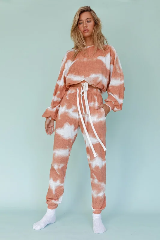 Unmissable Offer Low Key Drawstring Ribbed Pants Orange