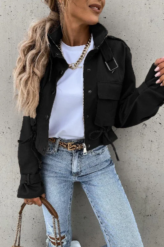 Limited Time Offer WOMEN OVERSIZED POCKET MOTORCYCLE JACKET SHORT TOP
100% POLYESTER
SIZE S(2)-M(2)-L(2)-XL(2)
MADE IN CHINA