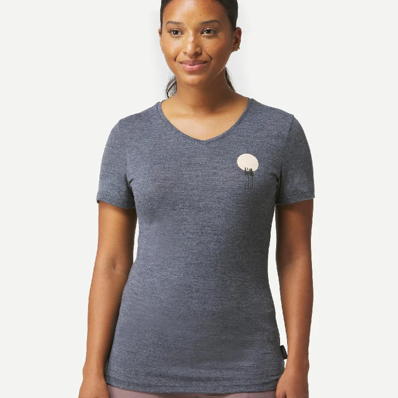 Quick Deals Forclaz Women's Travel 500 Merino Wool T-Shirt