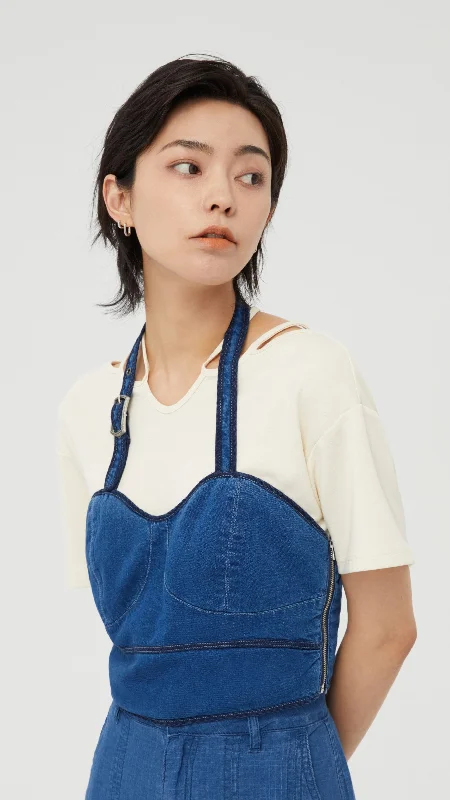 Exclusive Offers Denim Bra Top