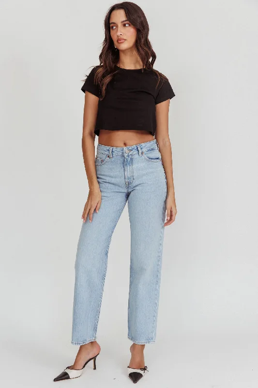 Weekend Discounts to Snag DR DENIM Arch Straight Jeans Stream Light Used
