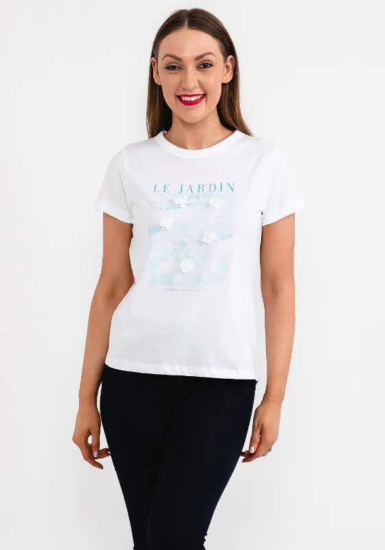 Weekend Savings Sensation Tiffosi Patras Floral Print T-shirt, White