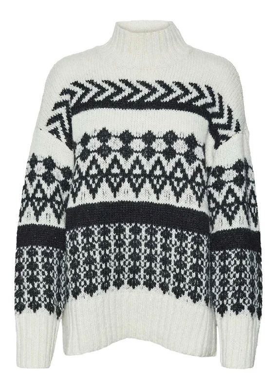 Weekend Discounts to Delight Alpine Nordic Cable Knit Jumper