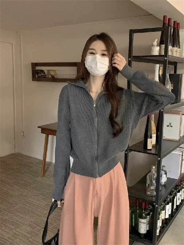 Seasonal Clearance New style knitted cardigan jacket sweater for women     S3405