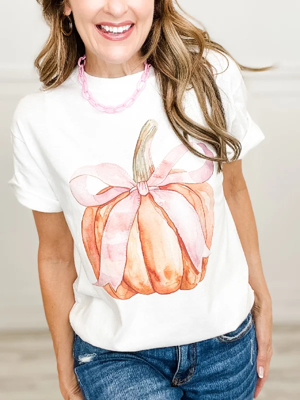 Instant Discount Coquette Pumpkin Graphic Top