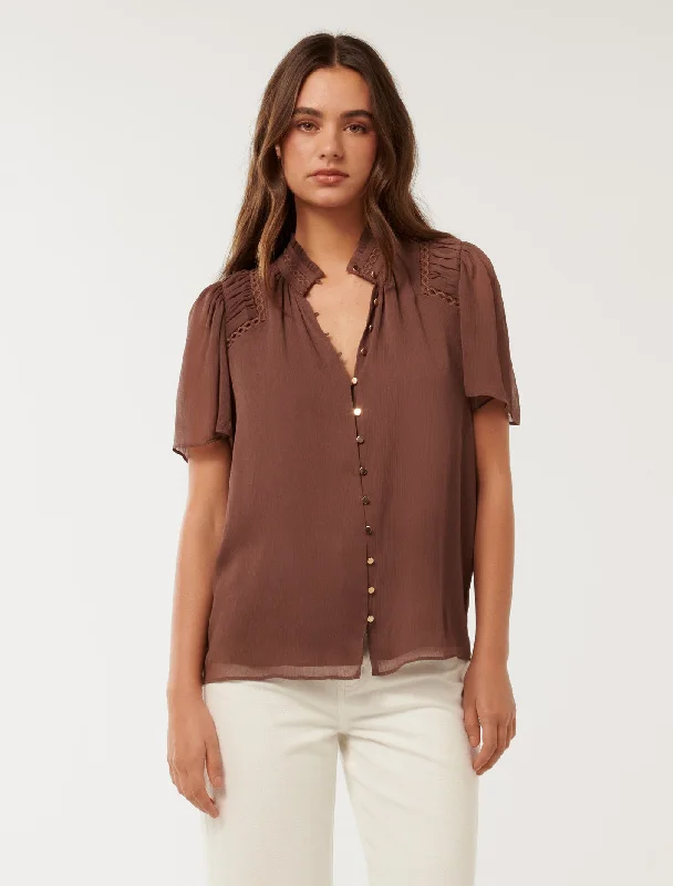 Limited Stock Georgie Trim Insert Top