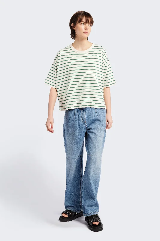 Weekend Discounts to Grab Obelisk Tee Green Stripe