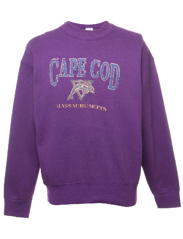 Weekend Deals That Dazzle Cape Cod Massachusetts Printed Sweatshirt - L