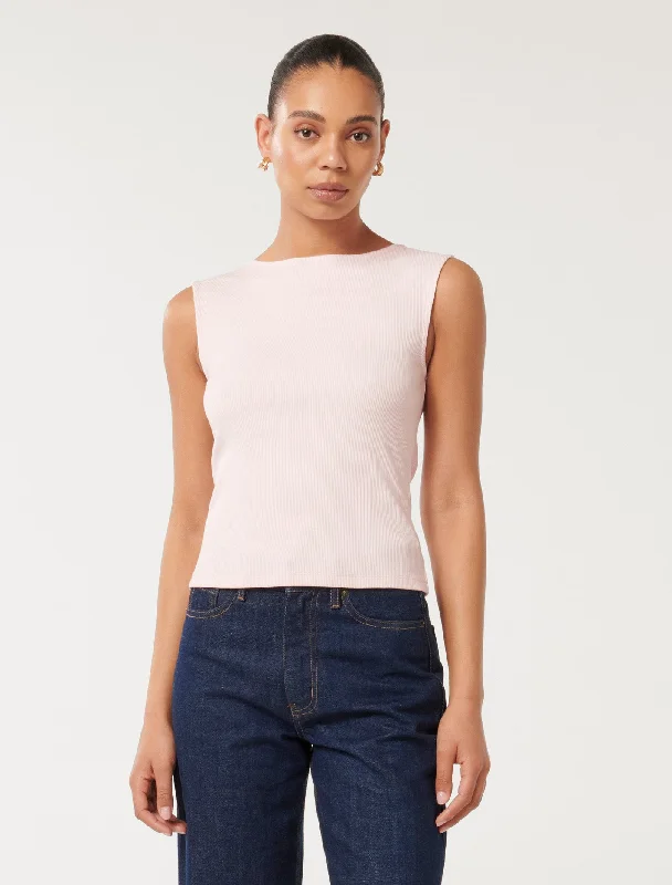 Take Advantage Francis Boat Neck Tank Top