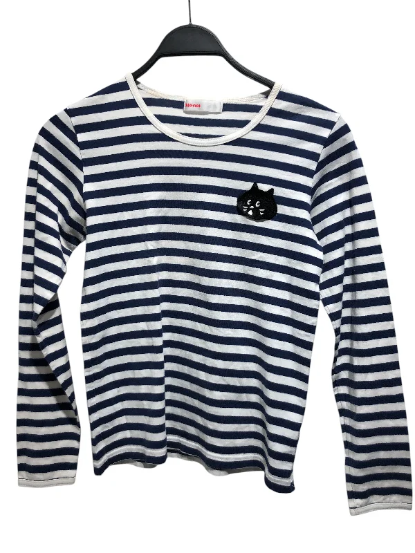 Special Buy Ne-net/LS T-Shirt/2/Stripe/Cotton/NVY/