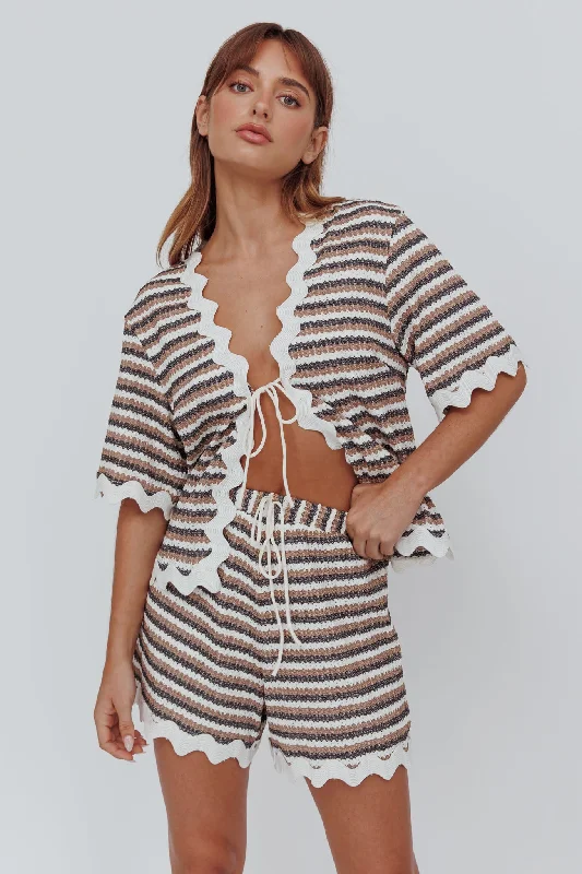 Today’s Special Breakaway Shorts Stripe Mocha