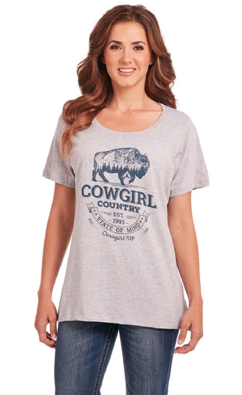 Deal Alert Cowgirl Up Womens Country Scoop Neck Heather Grey 100% Cotton S/S T-Shirt Deal Alert Cowgirl Up Womens Country Scoop Neck Heather Grey 100% Cotton S/S T-Shirt