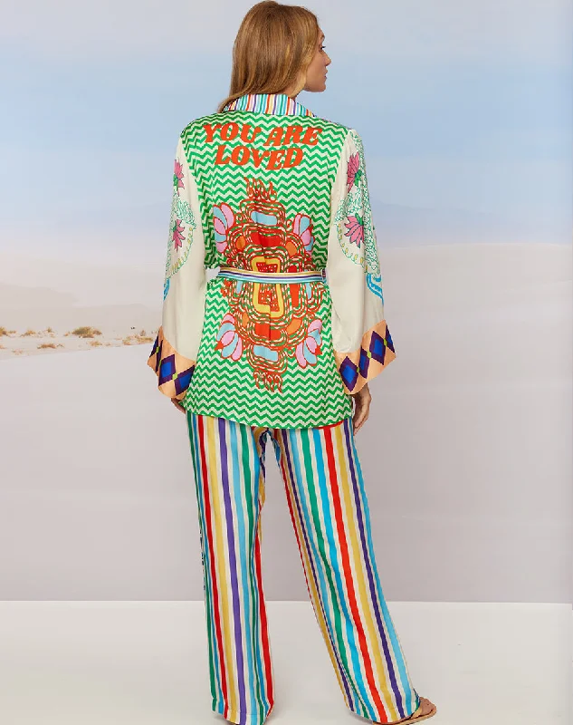 Today’s Deal Avery Straight Leg Tiger Printed Trousers