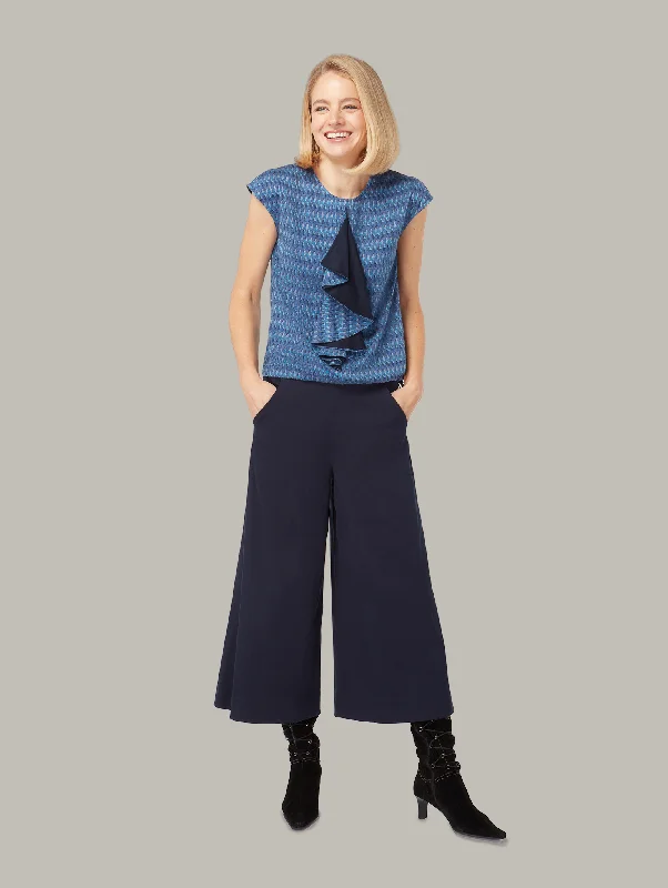 Super Bargain ARCHIPELAGO | Cap-Sleeve Ruffle Top