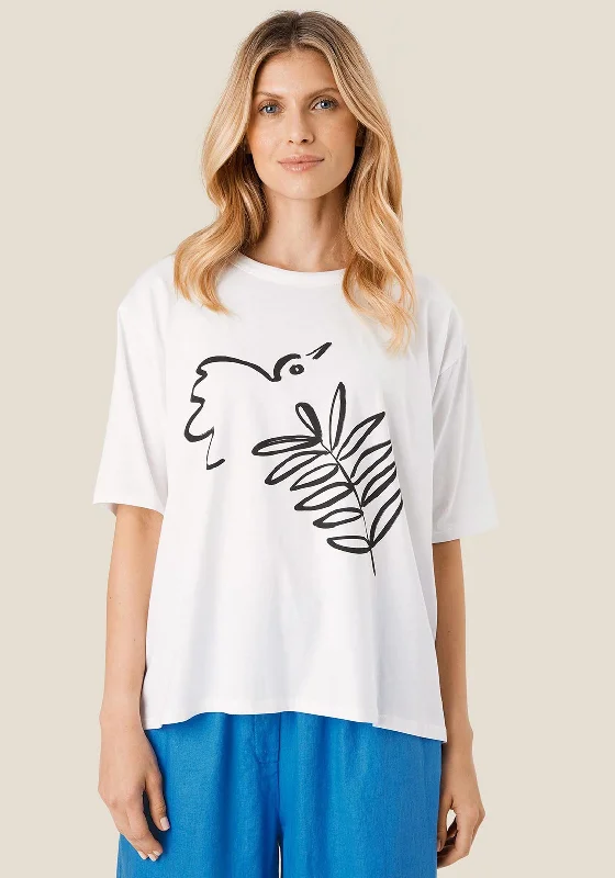 Price Drop Masai Doreann Print T-Shirt, White