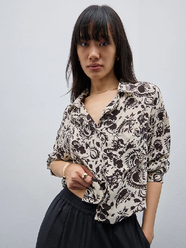Weekend Deals That Thrill Bombay Paisley Black Printed Shirt