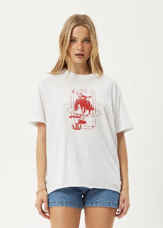 Buy More, Save More AFENDS Womens Rodeo - Oversized Tee - White
