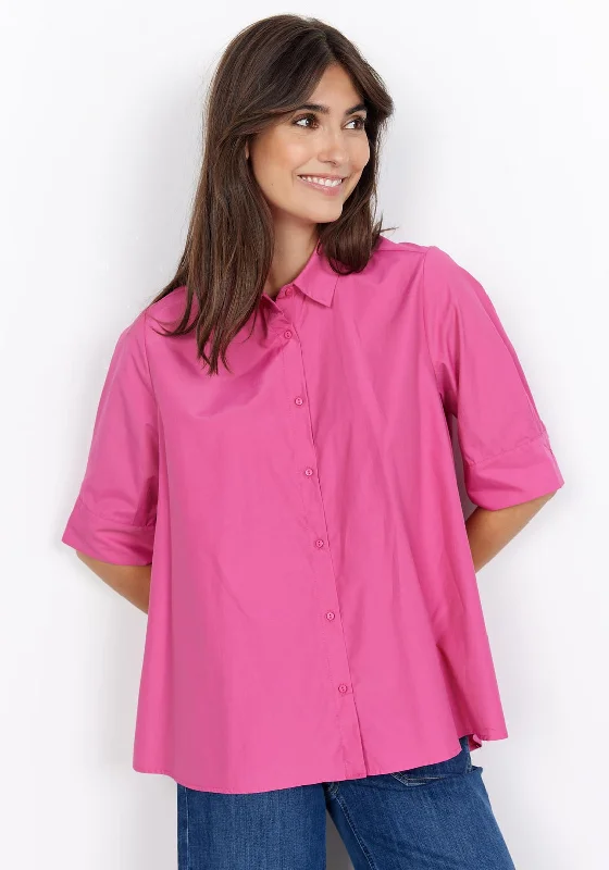 Price Reduction Soyaconcept Netti Short Sleeve Shirt, Pink