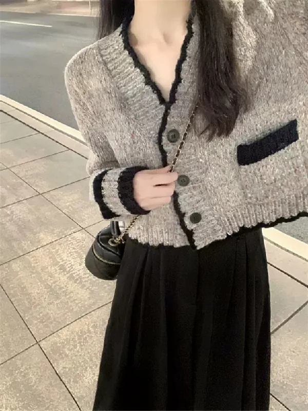 Don't Miss Knitted cardigan sweater coat women's spring and autumn hot style     S3386