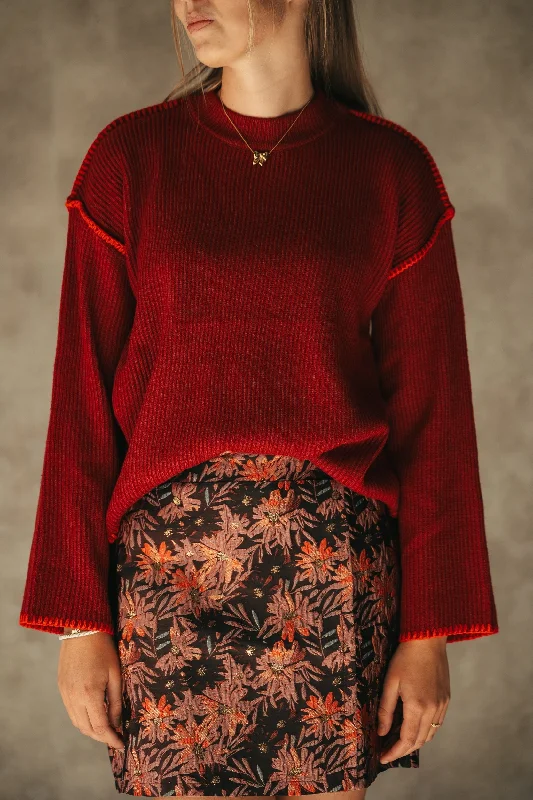 Stock Clearance Remi trui rood/oranje