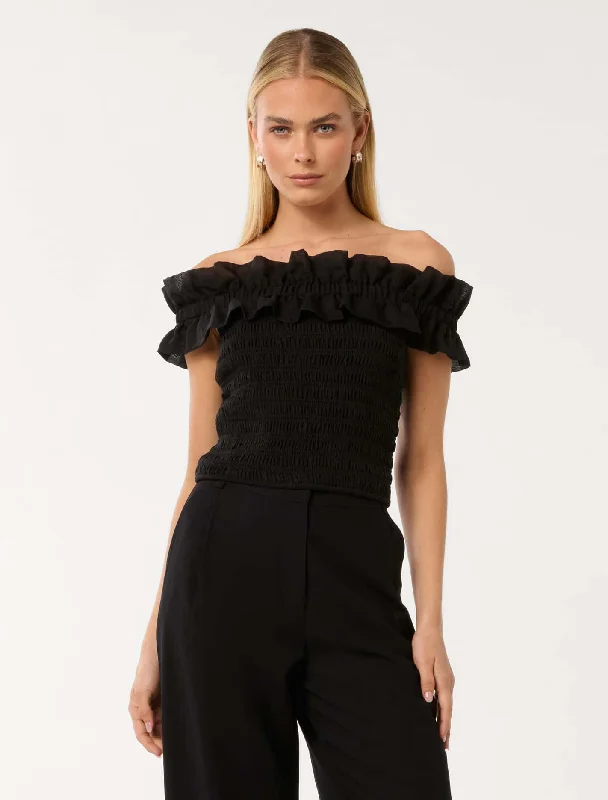 Great Bargain Megan Smocked Top