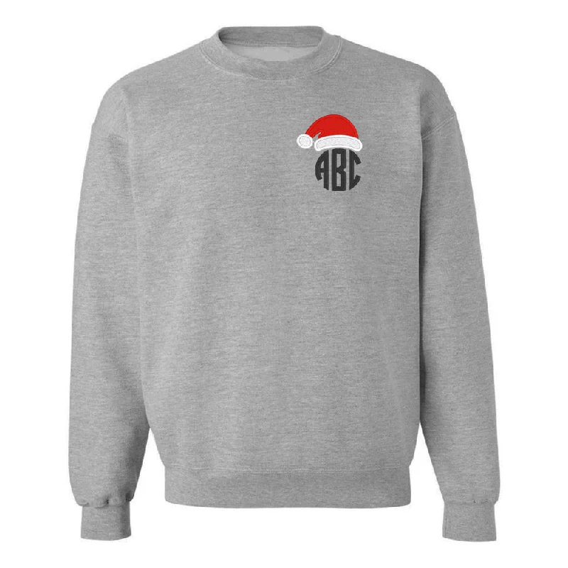 Limited Stock Monogrammed 'Santa Hat' Crewneck Sweatshirt