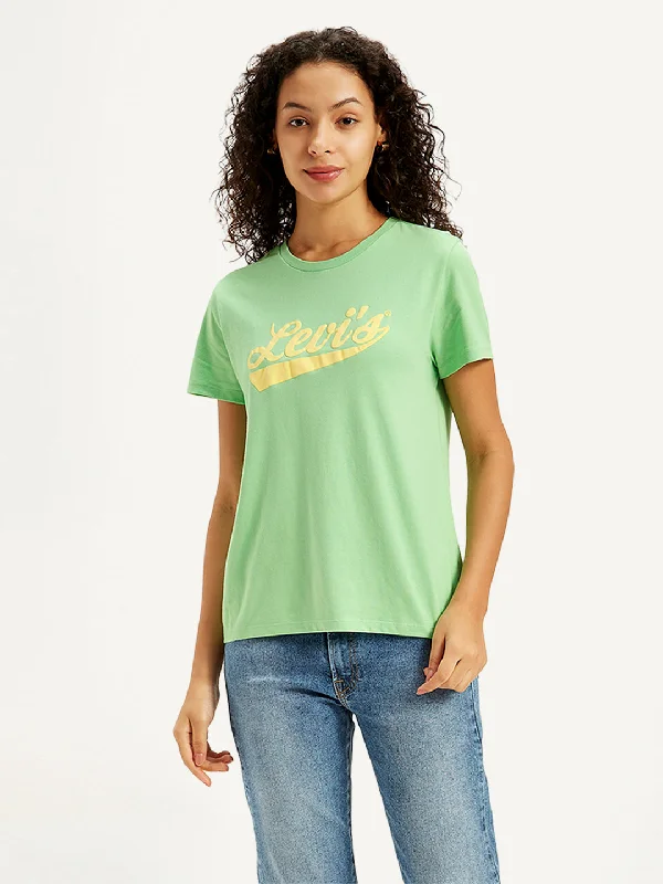 Special Discount Women's Brand Logo Regular Fit T-Shirt