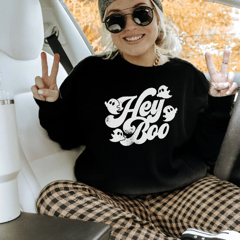 Weekend Bargains to Indulge In Cute Hey Boo Ghost Sweatshirt *UNISEX FIT*